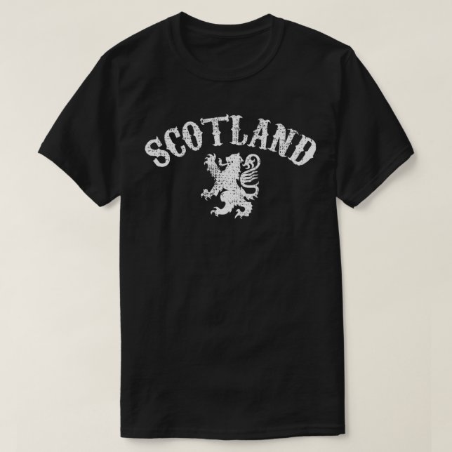 Skottlands skotska Lejon T Shirt (Design framsida)