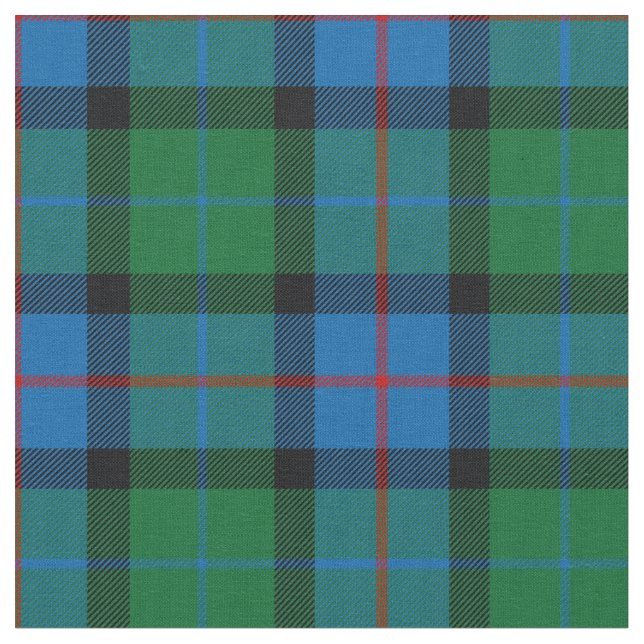 Skottlands Tartan-utskrift Tyg (Närbild)