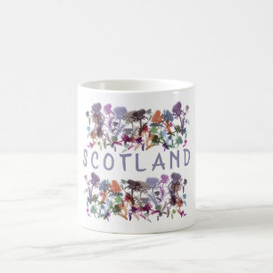 Skottlands Thistles-Blommigt Kaffemugg
