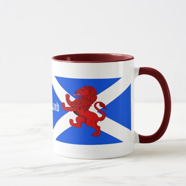 Skottlands upprörda lejon, St. Andrews flagga Mugg (Höger)