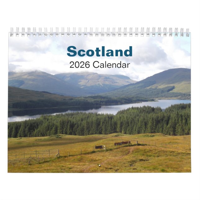 Skottlandskalender 2026 kalender (Omslag)