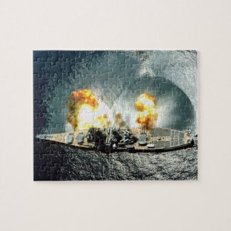 Skottlossningfullt kör på från sidan pussel