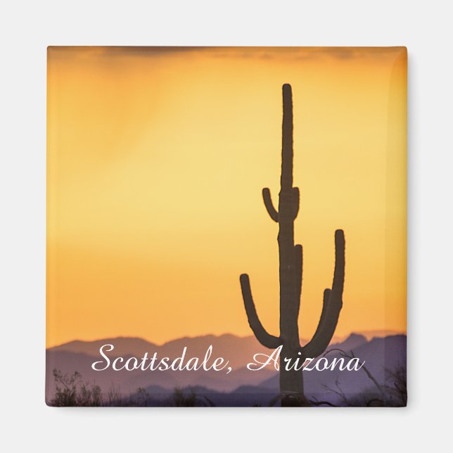 Skottsdale sunset före stormen magnet (Framsidan)