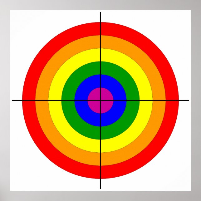 skotttjurar för skjutfält i öga, målsymbol för hom poster (Framsidan)