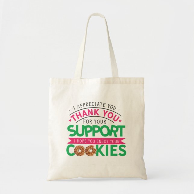 Skout Cookie Tote Bag för flickor Tygkasse (Framsidan)