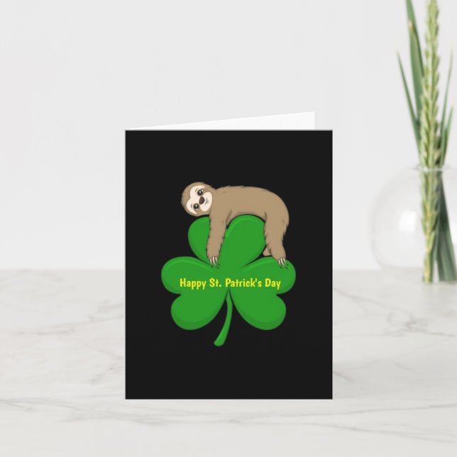 Skovdjur kort för St. Patrick's Day (Framsida)