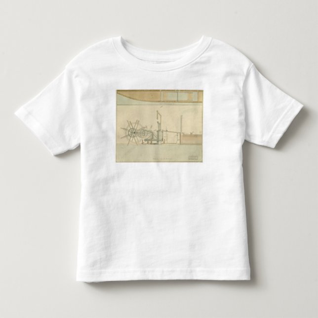 Skovelhjulet perspektiv beskådar av dragit t-shirt (Framsida)