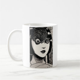 Skräck anime flicka kaffemugg
