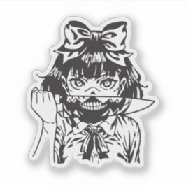 Skräck anime klistermärken