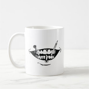Skräck anime konst kaffemugg