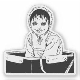 Skräck anime konst klistermärken