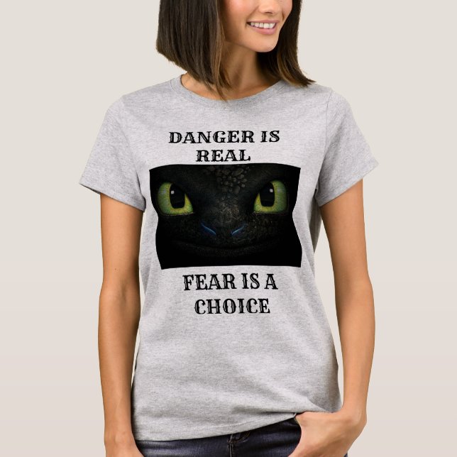 SKRÄCK ÄR ETT PRIMAT T SHIRT (Framsida)