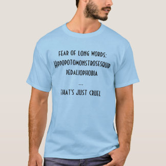 skräck av den långa ord: t-shirt