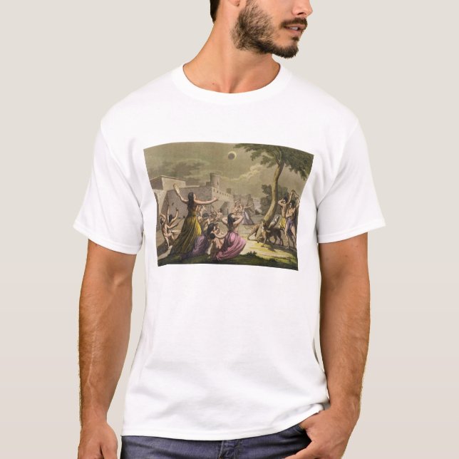 Skräck av peruanerna under en förmörkelse av Met T-shirt (Framsida)