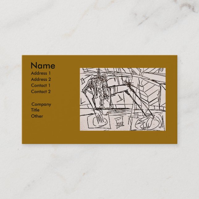 Skräck-DJ Visitkort (Framsida)