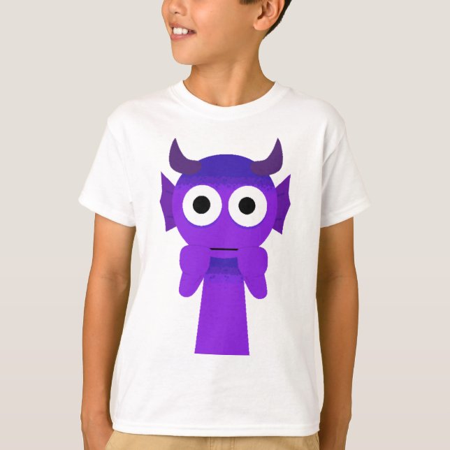 Skräck Durple från Sprunki Retake T Shirt (Framsida)