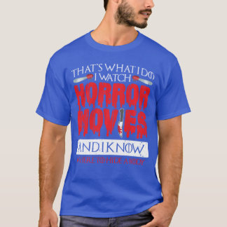 Skräck Horror Film Jag Tittar På Skräckfilmer vint T Shirt