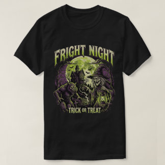 Skräck natt Halloween kuslig T Shirt