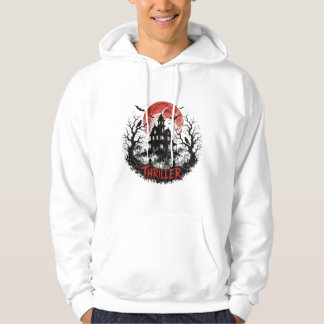 Skräck Skräckhus Halloween Grafisk T- Hoodie