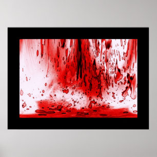 Skräck Skräckinjagande Blodig Halloween Poster