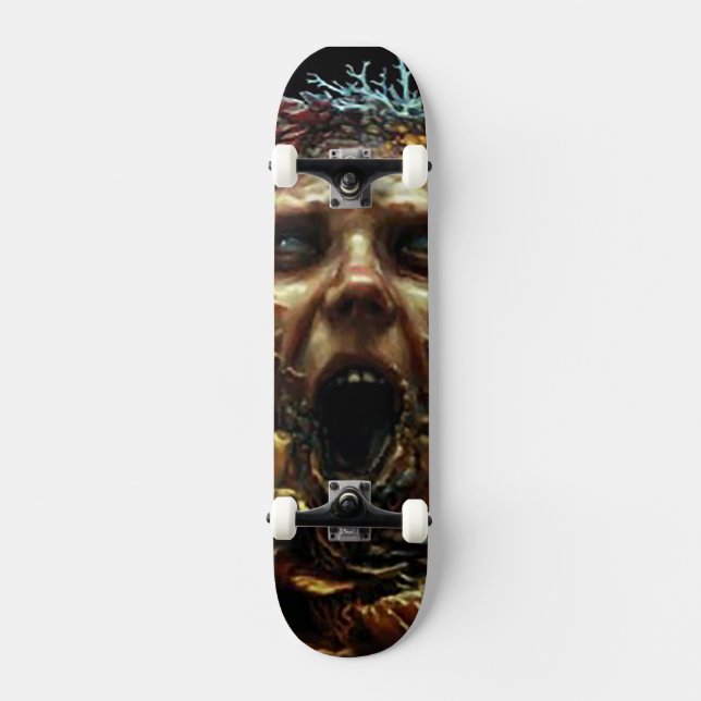 Skräck Skrik Mini Skateboard Bräda 18,5 Cm (Framsida)