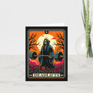 Skräck Tarotkort Marklyft Dödens Gymträning Kort