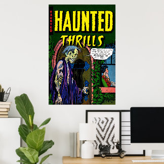 Skräck Zombie Make Horror Vintage Serietidningar Poster