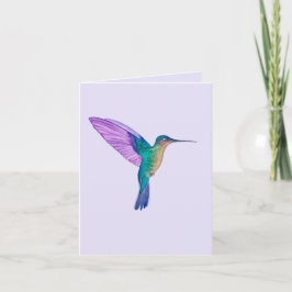 Skräckande briljant hummingbird Greeting Card Kort