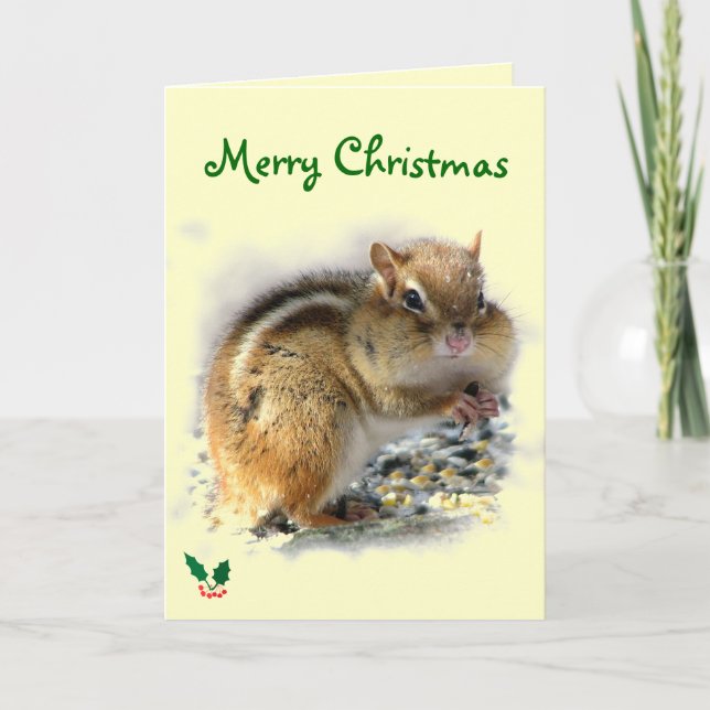Skräckande på julen i Chipmunk Helgkort (Framsida)