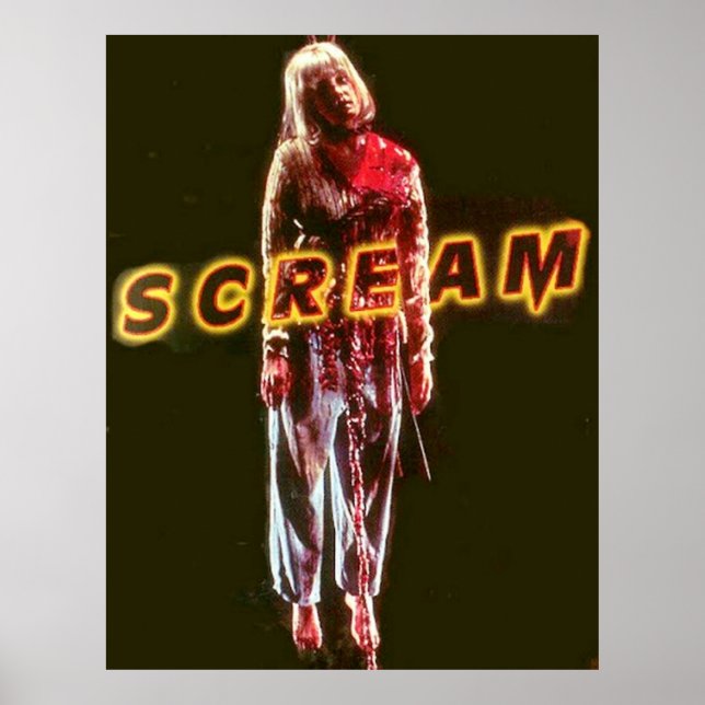 Skräckasey becker horror-filmhängare poster (Framsidan)