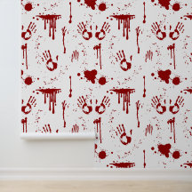 skräckblodiga handavtryck Blood Spatter Halloween
