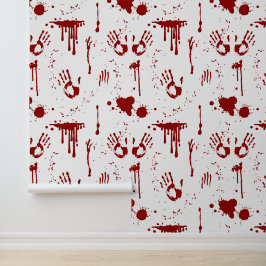 skräckblodiga handavtryck Blood Spatter Halloween