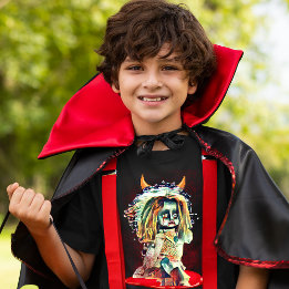 Skräckdocka Kuslig Halloween T Shirt