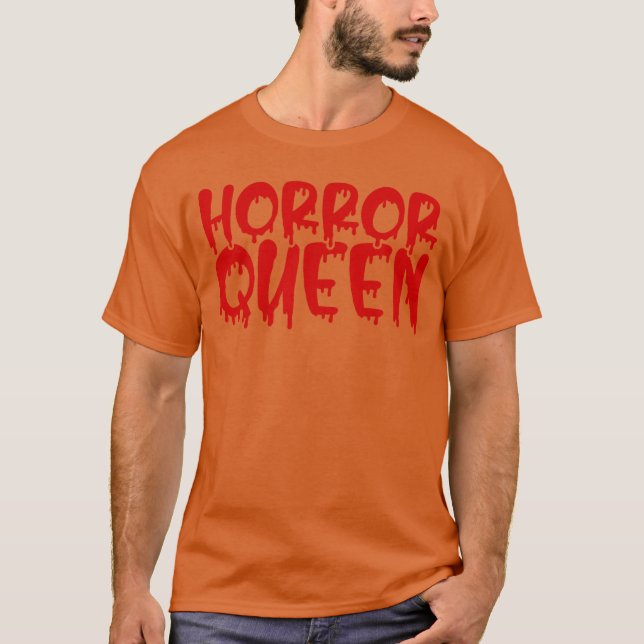 Skräckdrottningpresent För Skräckfilmsfantaster Sk T Shirt (Framsida)