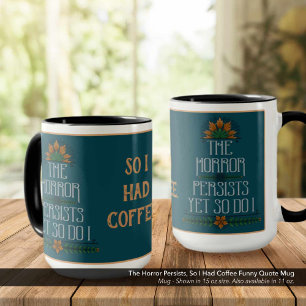 skräcken finns kvar, så jag hade kaffe... mugg