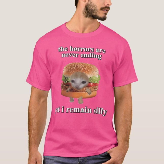 Skräckens dagar tar aldrig slut men jag förblir du t shirt (Framsida)