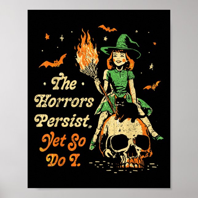 Skräckens fortsätter Rolig Halloween Ändå Gör Jag  Poster (Framsidan)