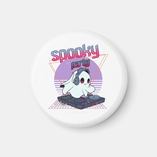 Skräckfest Halloween Magnet (Framsidan)