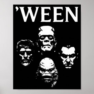 Skräckfilm Halloween Clic Monster Kostym Fest Poster