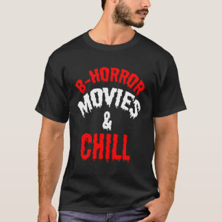 Skräckfilmer Chillafton Halloween Skräckigt Roligt T Shirt