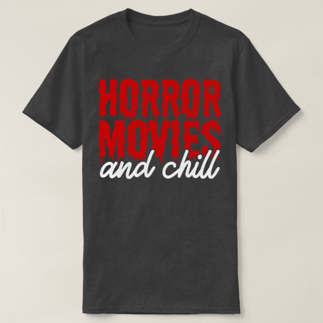 skräckfilmer t shirt (Design framsida)