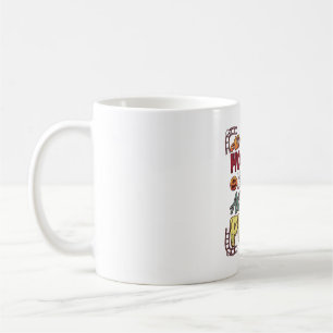 Skräckfilms Pizza Halloween Pumpa Skalle Skiva_1 Kaffemugg