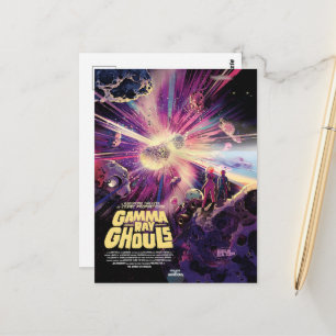 Skräckfilmsannons för Sci-Fi, Gamma Ray Ghouls Vykort