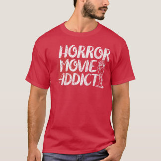Skräckfilmsberoende Skräckfilmsfan Halloween Blo T Shirt