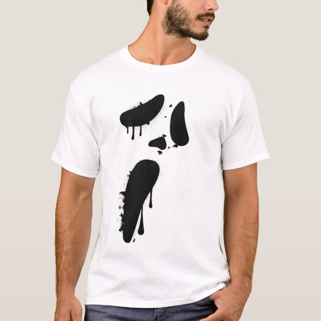 Skräckfilmsblodstänk T Shirt (Framsida)