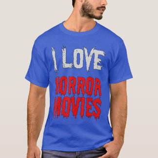 Skräckfilmsfanatiker Jag älskar skräckfilmer rolig T Shirt