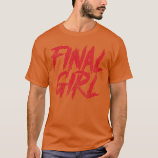 Skräckfilmskostym för Halloween med sista tjej-tem T Shirt