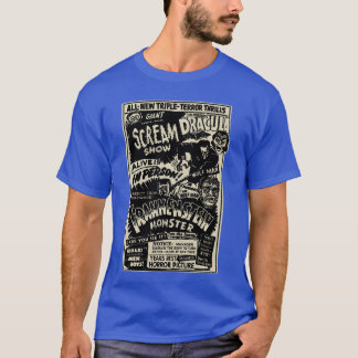 Skräckfilmsmonster Mumie Dracula Varulv Franke T Shirt