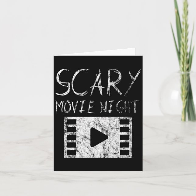Skräckfilmsnatt Kort (Framsida)