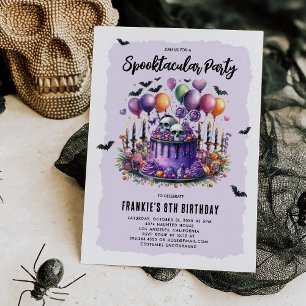 Skräckfulla barns Halloween-födelsedagsfest Inbjudningar